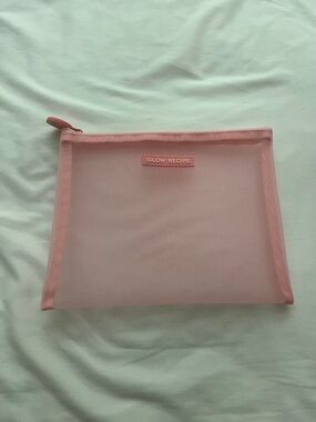 Glow Recipe Blush Pink Mesh Makeup Pouch